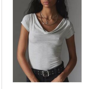 Urban outfitters gray Silence + Noise Lara Off-The-Shoulder Top. Size S.